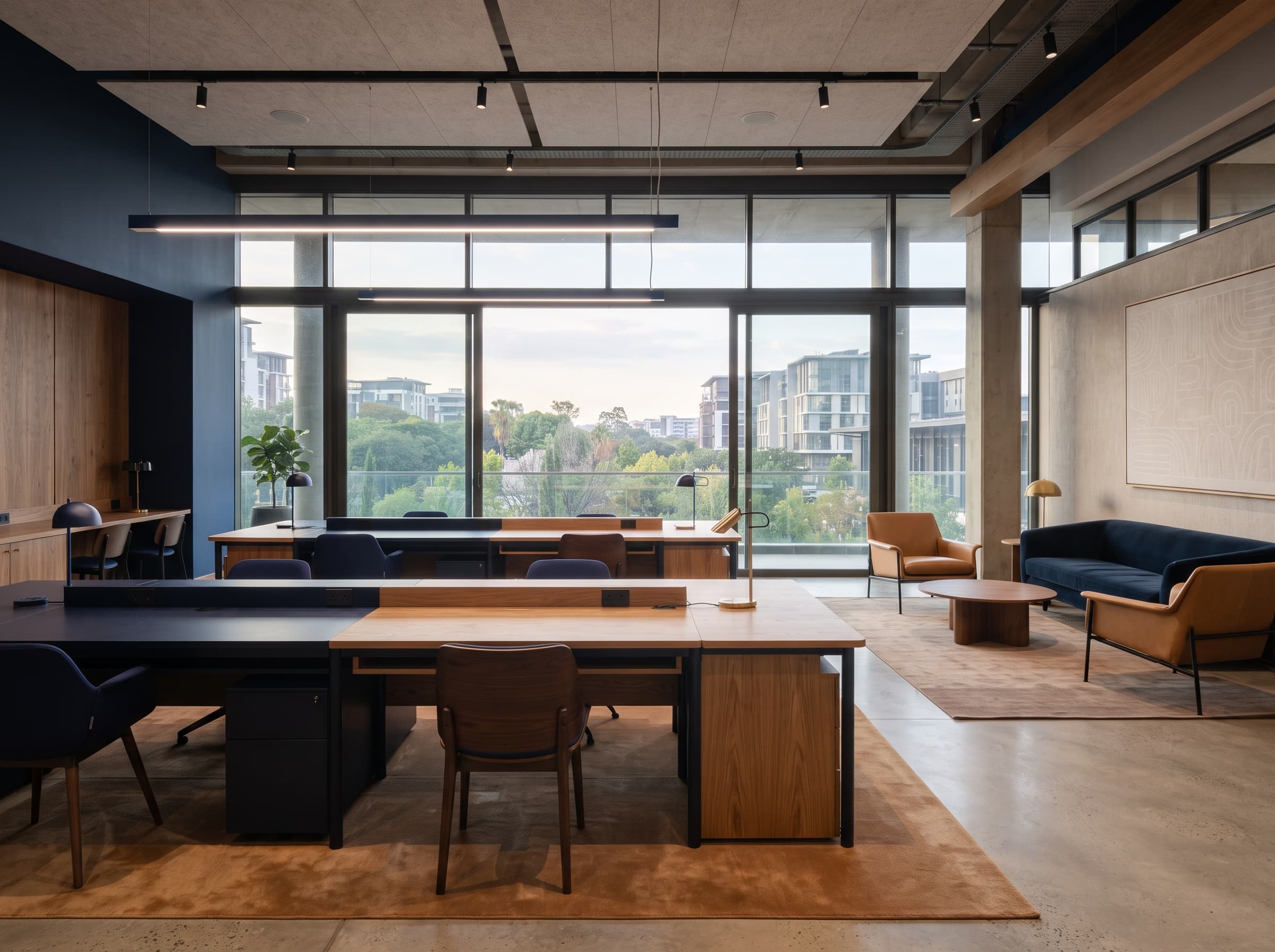 Modern workspace editorial image